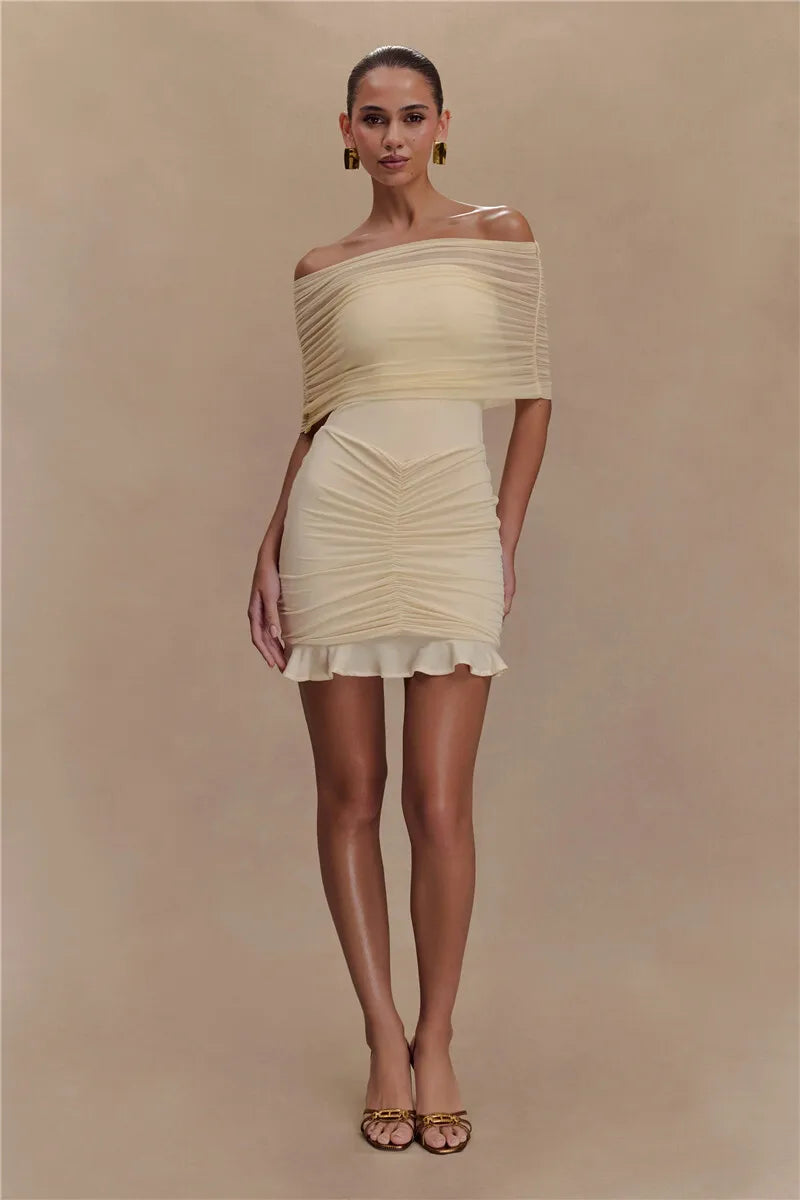 Claire | Women’s Glam Champagne Dreams Mini Dress