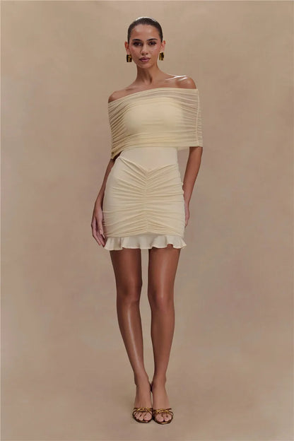 Claire | Women’s Glam Champagne Dreams Mini Dress