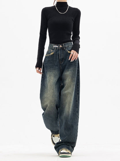 Tricia | Women’s High-Rise Casual Wide-Leg Denim