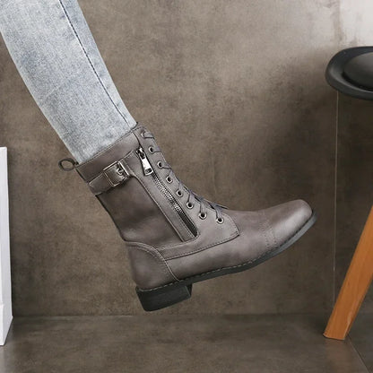 Brynlee | Women’s Lace-Up Mid-Calf Boots