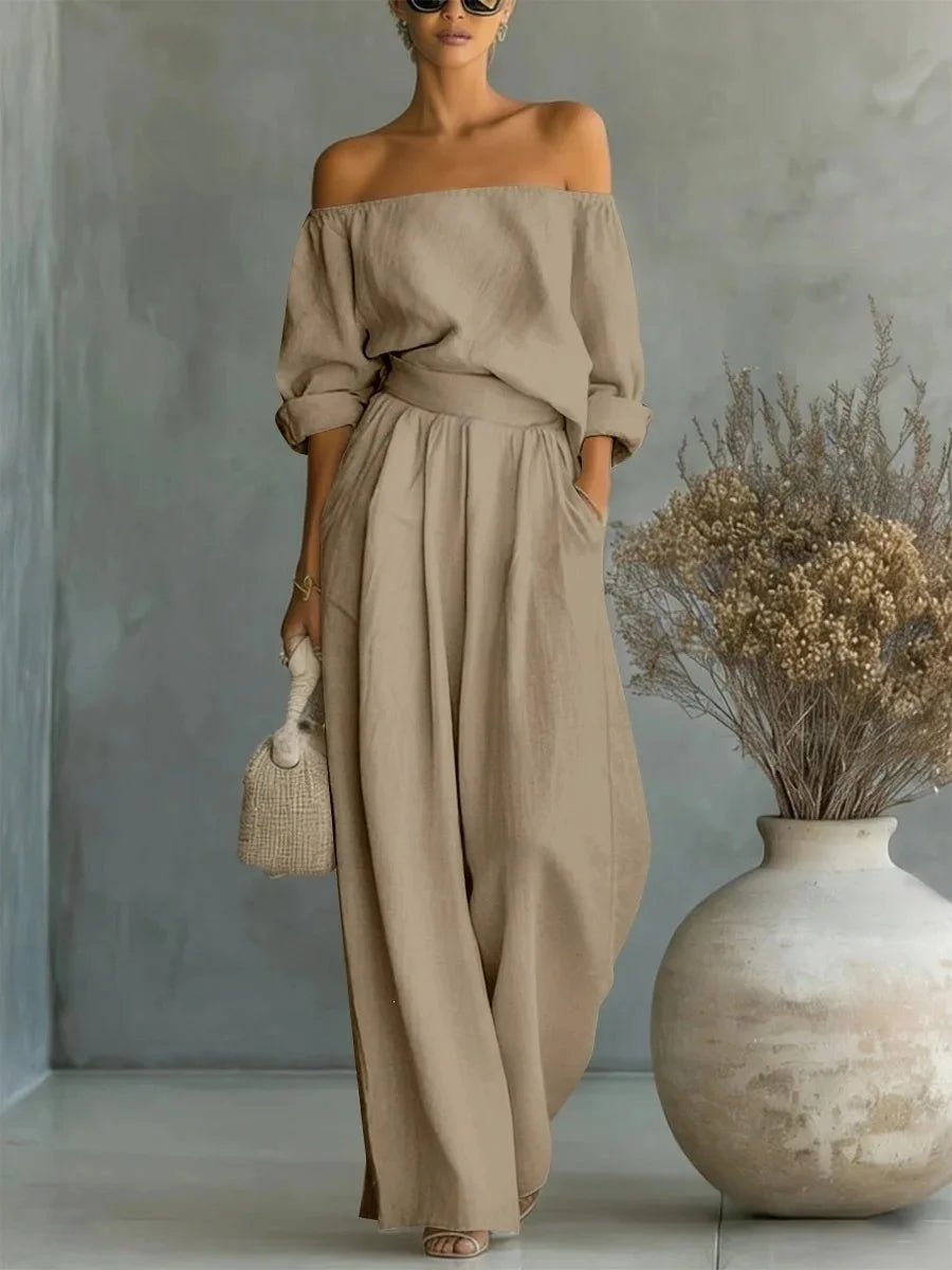 Evangeline | Women’s Off-Shoulder Jumpsuit