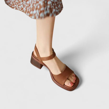 Marenna | Women’s Elegant Ankle Strap Block Heel Sandals