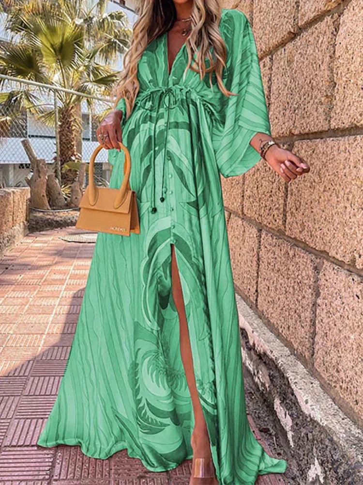 Maristella | Women’s Split Thigh Maxi Dress