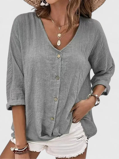 Blythea | Women’s Sophisticated Button Front Blouse