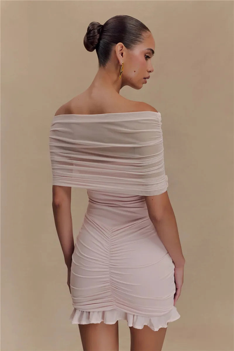 Claire | Women’s Glam Champagne Dreams Mini Dress