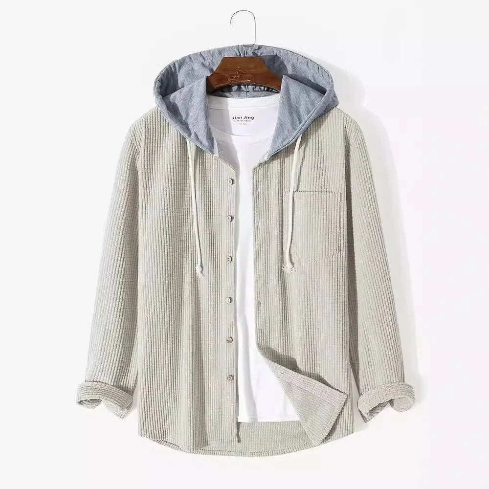 Merrick | Men’s Corduroy Button-Up Hoodie