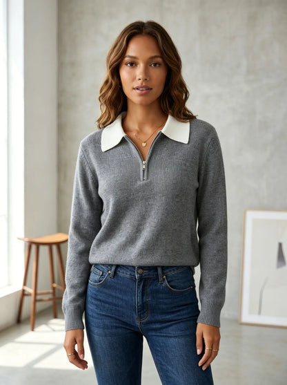 Lavinia | Women’s Knit Polo Sweater