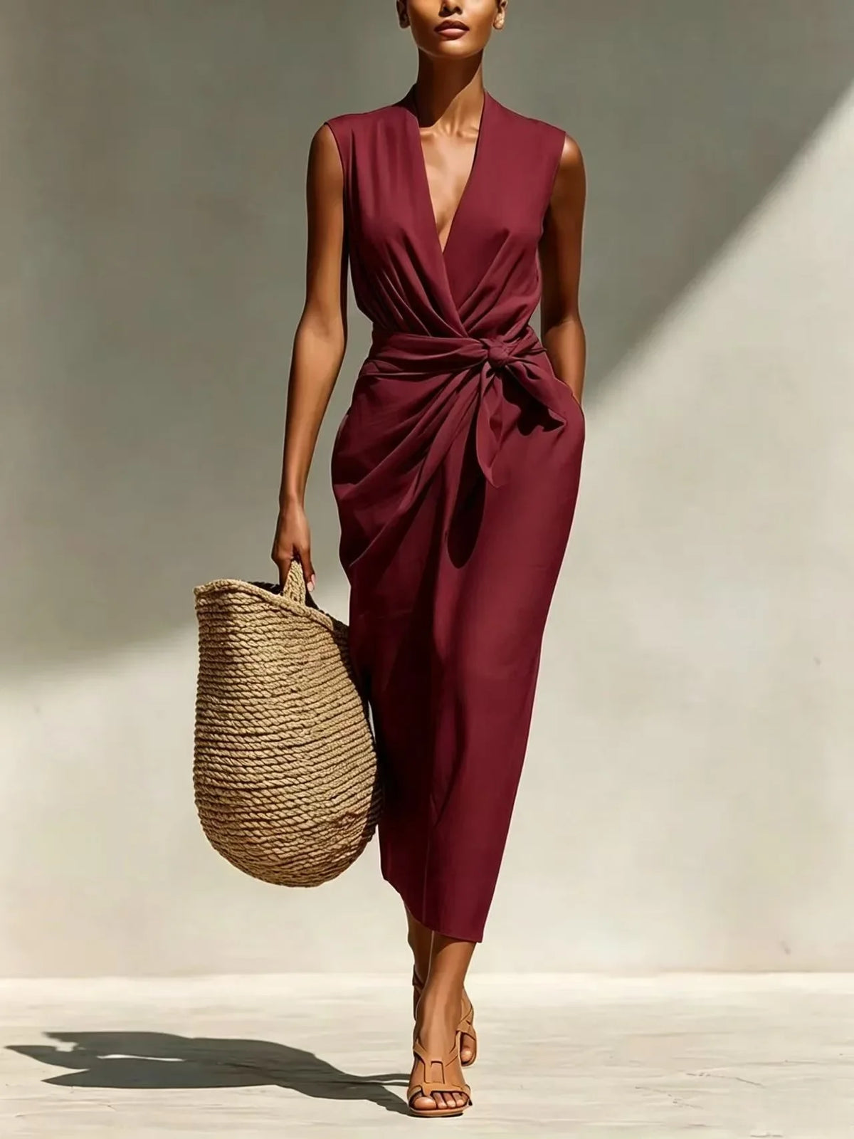 Brynn | Women’s Sleeveless Midi Dress