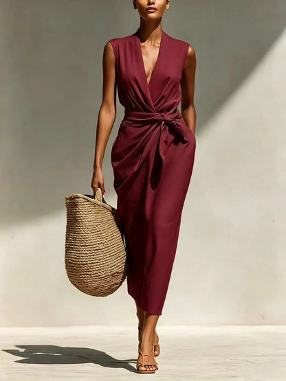 Brynn | Women’s Sleeveless Midi Dress