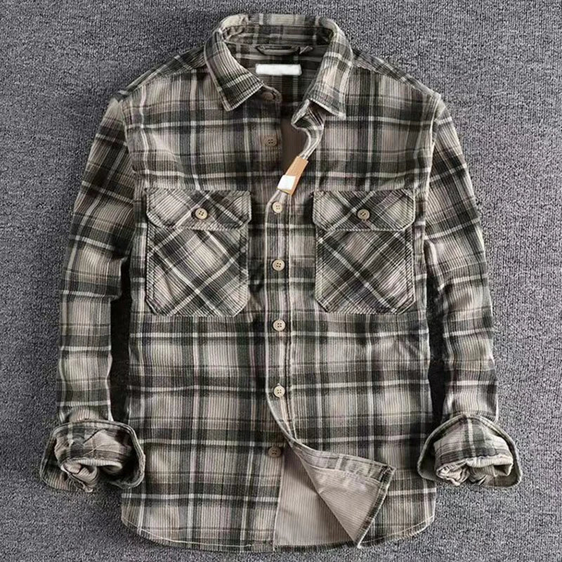 Merrick | Men’s Casual Plaid Flannel Shirt