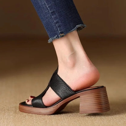 Sabine | Women’s Block Heel Slide Sandals