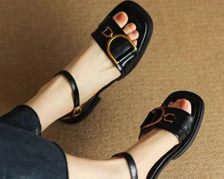 Zephyra | Women’s Buckled Flat Sandals