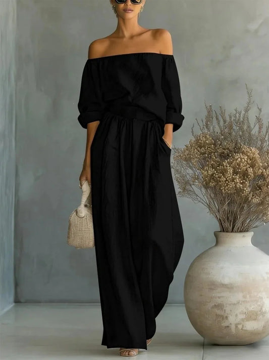 Evangeline | Women’s Off-Shoulder Jumpsuit