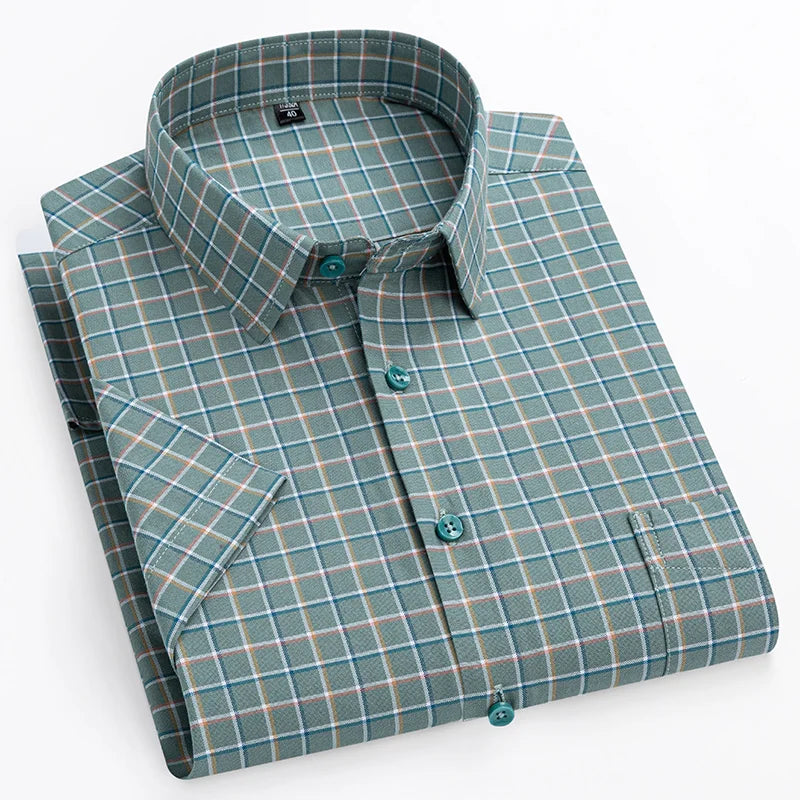 Steven | Men’s Striped Short Sleeve Button Up Shirt