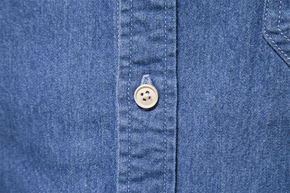 Torvyn | Men’s Light Blue Denim Button Up Shirt