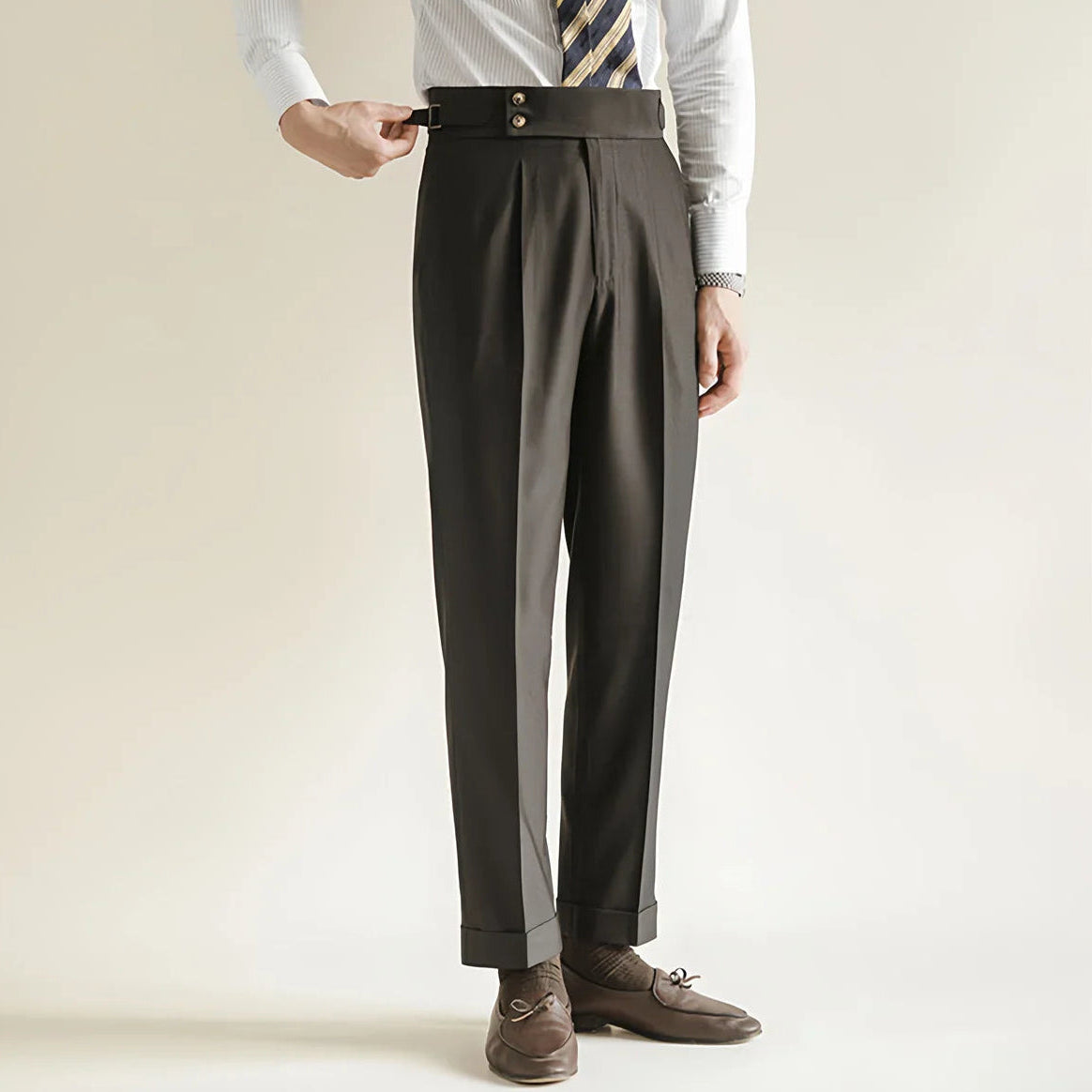 Maithan | Men’s Sorrento Tailored Wool Blend Trousers