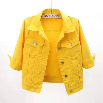 Marcie | Women’s Cropped Denim Jacket