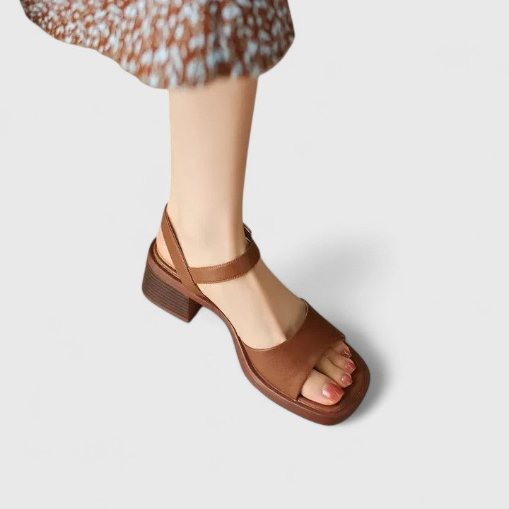 Marenna | Women’s Elegant Ankle Strap Block Heel Sandals