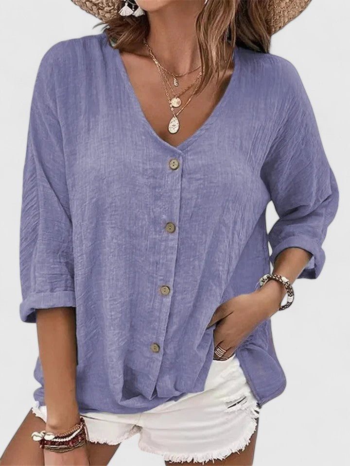 Blythea | Women’s Sophisticated Button Front Blouse