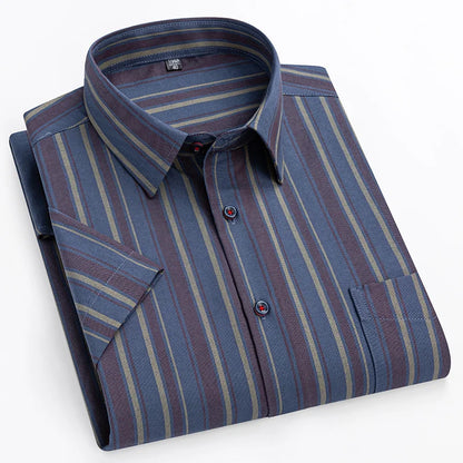 Steven | Men’s Striped Short Sleeve Button Up Shirt