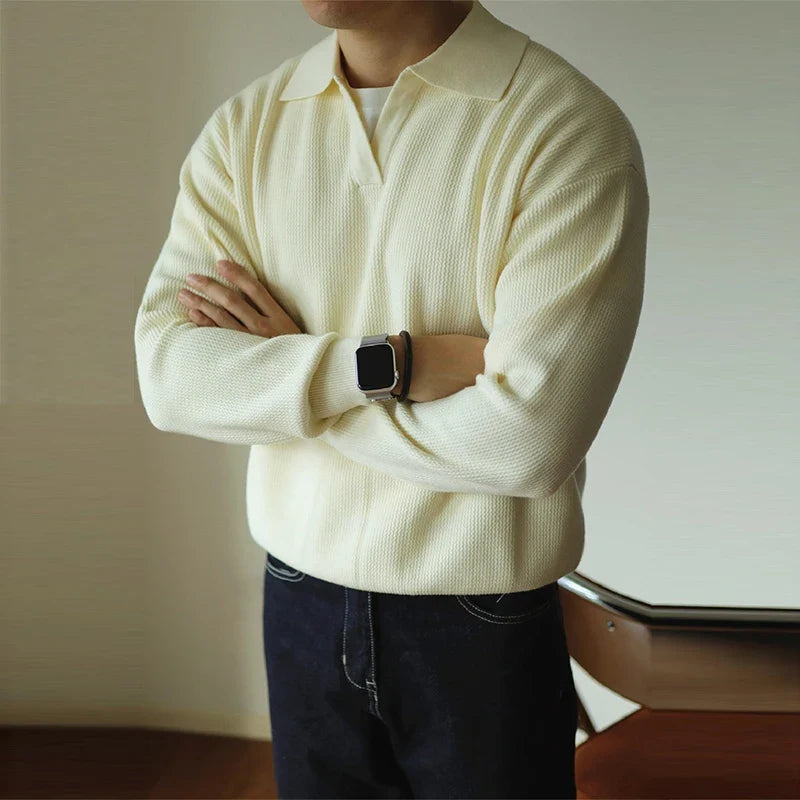 Cyrus | Men’s Long-Sleeve Polo Sweater
