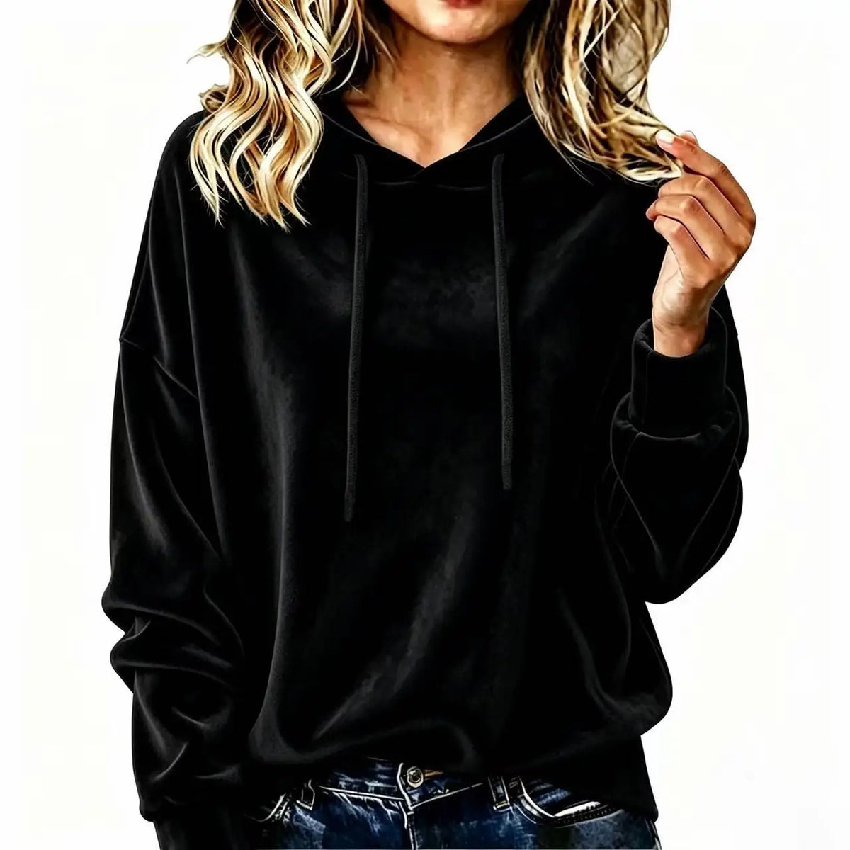 Elara | Women’s Drawstring Pullover Hoodie