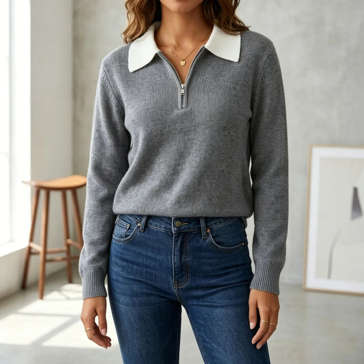 Lavinia | Women’s Knit Polo Sweater