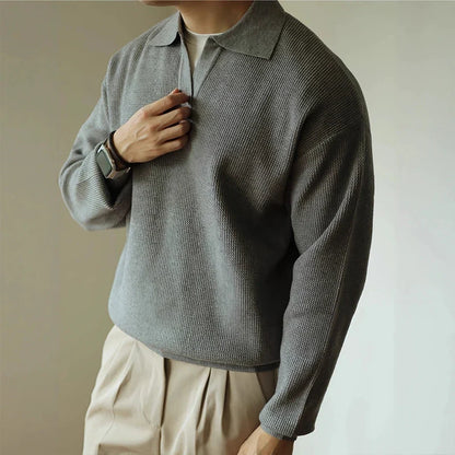 Cyrus | Men’s Long-Sleeve Polo Sweater