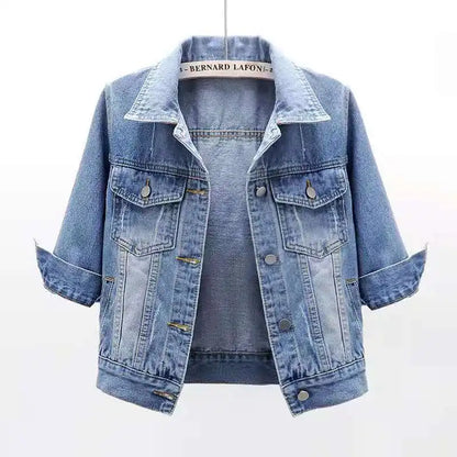 Marcie | Women’s Cropped Denim Jacket