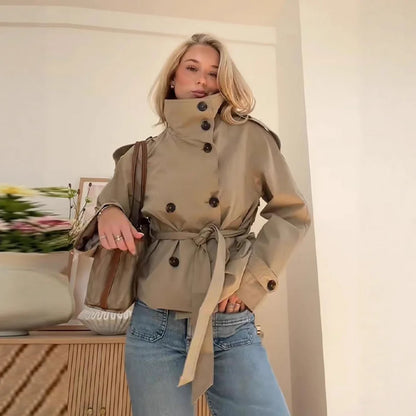 Lainey | Women’s Cropped Trench Jacket