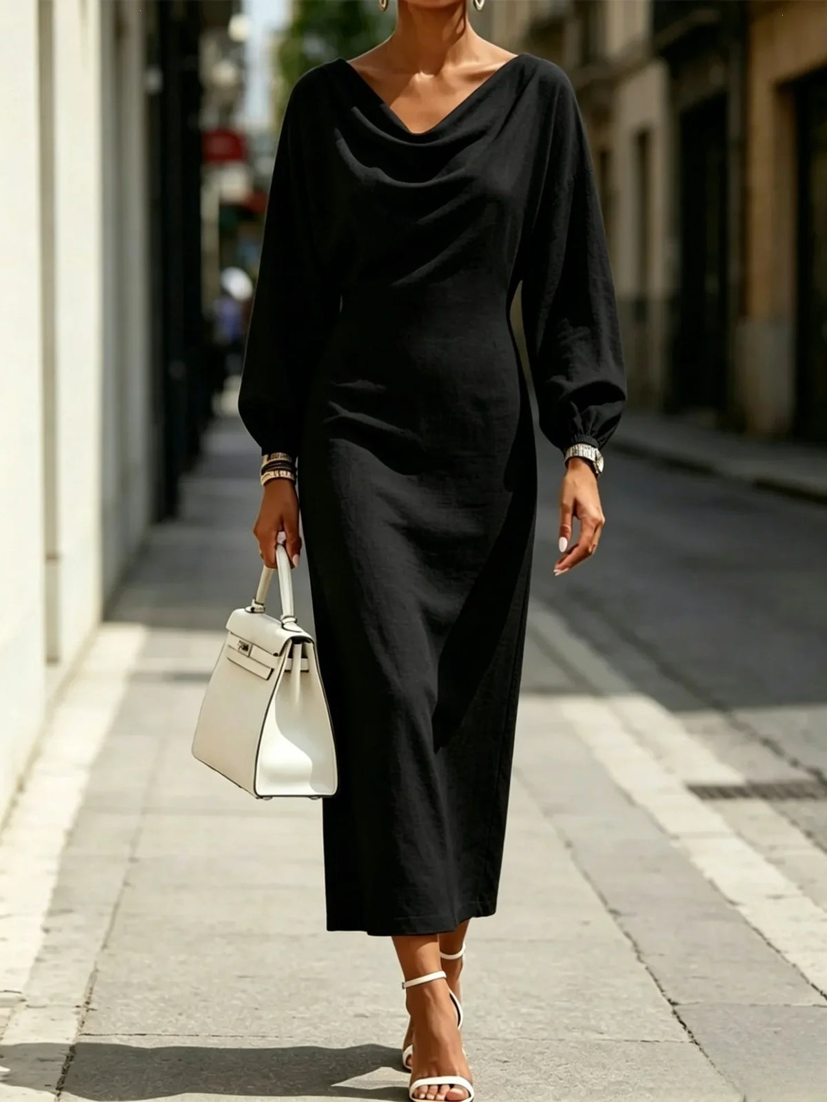 Lilliana | Women’s Cowl Neck Dress