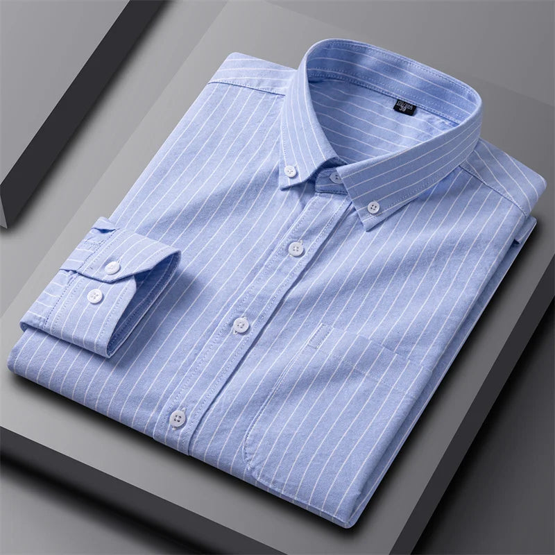 Stellan | Men’s Striped Oxford Button Up Shirt