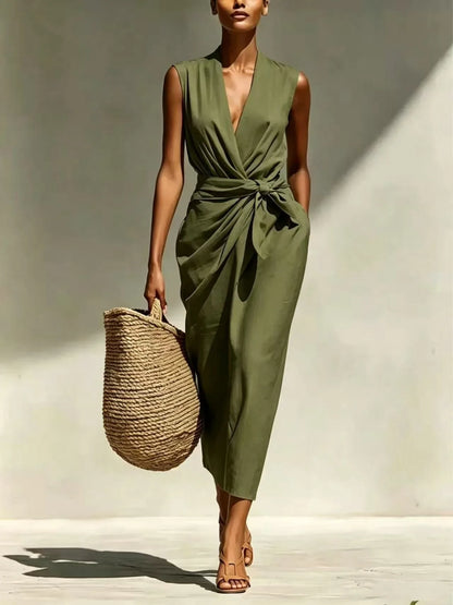 Brynn | Women’s Sleeveless Midi Dress