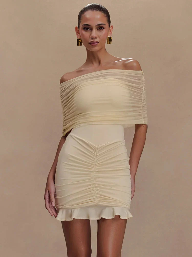 Claire | Women’s Glam Champagne Dreams Mini Dress