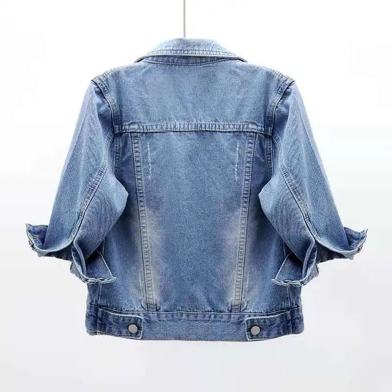 Marcie | Women’s Cropped Denim Jacket
