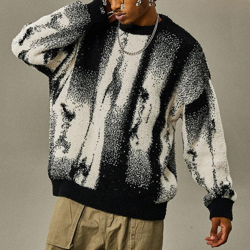 Bramwell | Men’s Abstract Knit Sweater