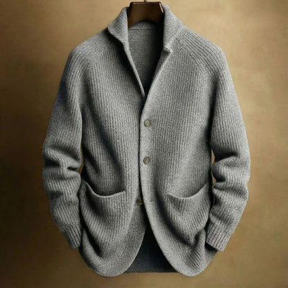 Brooksby | Men’s Ribbed Knit Cardigan
