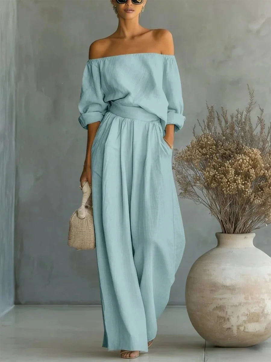 Evangeline | Women’s Off-Shoulder Jumpsuit