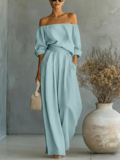 Evangeline | Women’s Off-Shoulder Jumpsuit