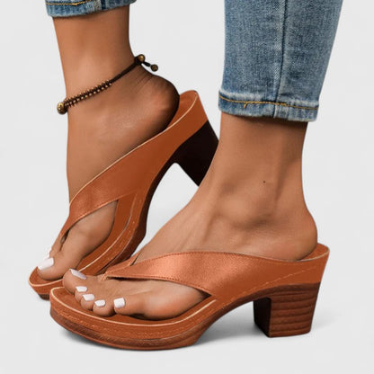 Selah | Women’s Orthopedic Toe Ring Block Heel Sandals