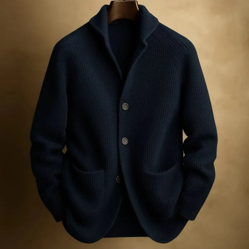 Brooksby | Men’s Ribbed Knit Cardigan