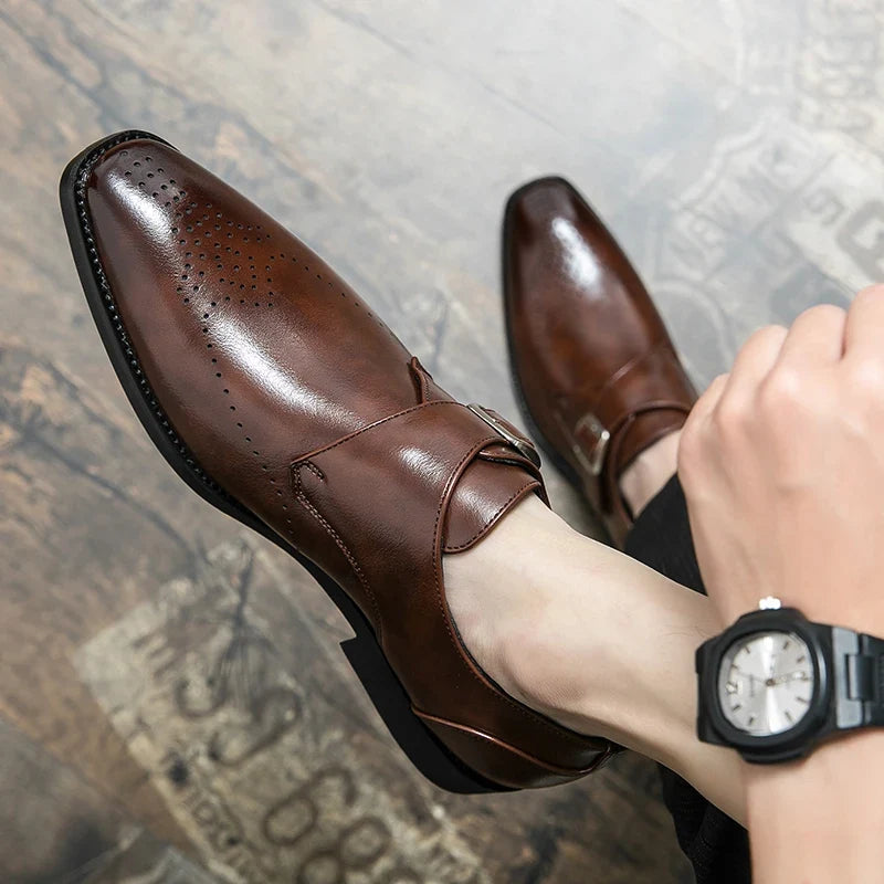 Dunstan | Men’s Buckle Strap Shoes