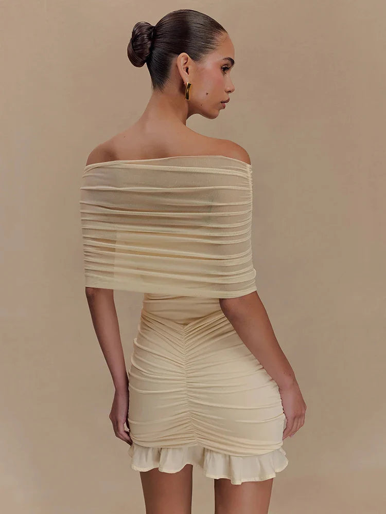 Claire | Women’s Glam Champagne Dreams Mini Dress