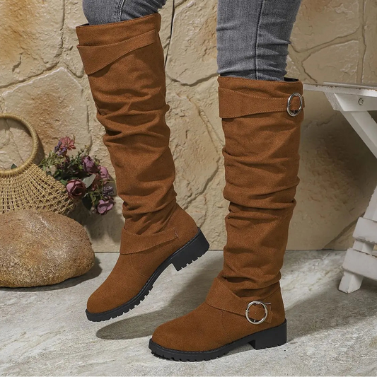 Cecily | Women’s Knee-High Buckle Boots