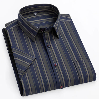 Steven | Men’s Striped Short Sleeve Button Up Shirt