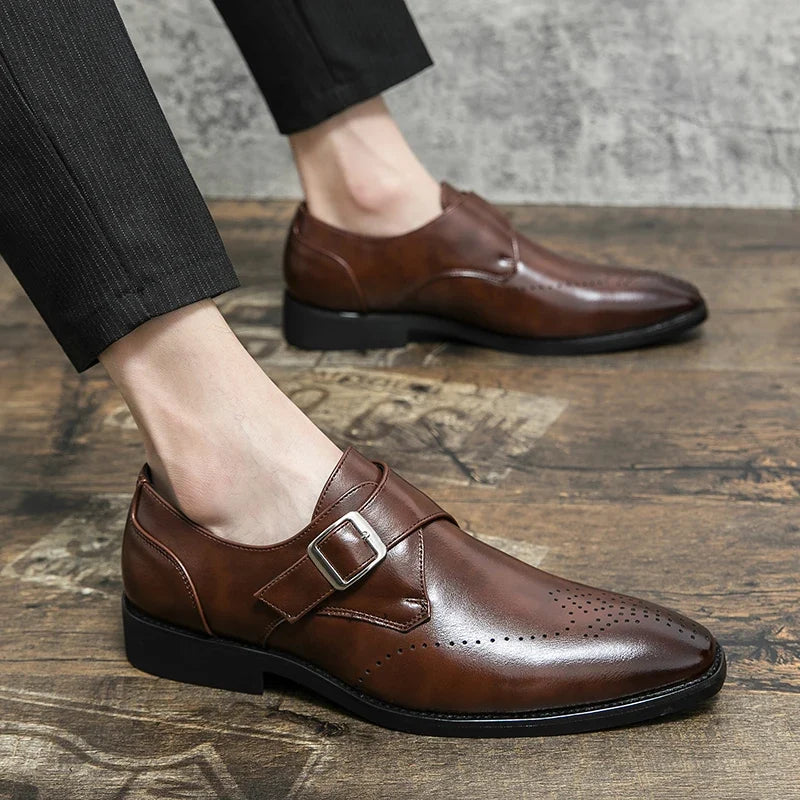 Dunstan | Men’s Buckle Strap Shoes