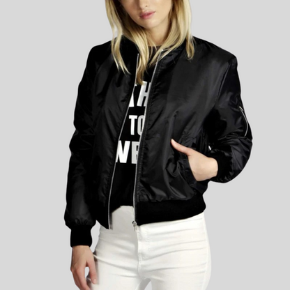 Harlow | Women’s Zip-Up Bomber Jacket