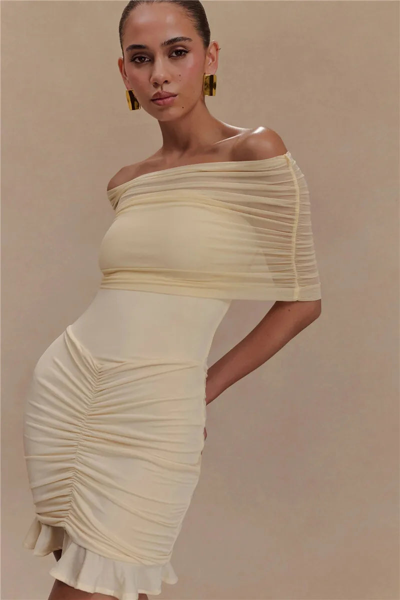 Claire | Women’s Glam Champagne Dreams Mini Dress