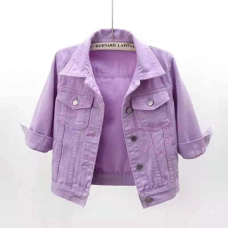 Marcie | Women’s Cropped Denim Jacket