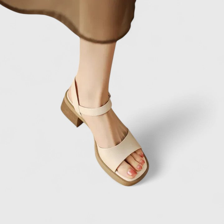 Marenna | Women’s Elegant Ankle Strap Block Heel Sandals